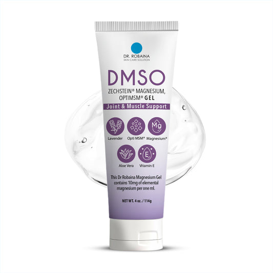 Dr. Robaina DMSO Lavender Gel - 99.9% Pure Pharmaceutical Grade | Skin Relief Formula with Zechstein Magnesium, Arnica, Aloe Vera, Vitamin E | Muscle & Joint Comfort | 4 oz | Made in USA