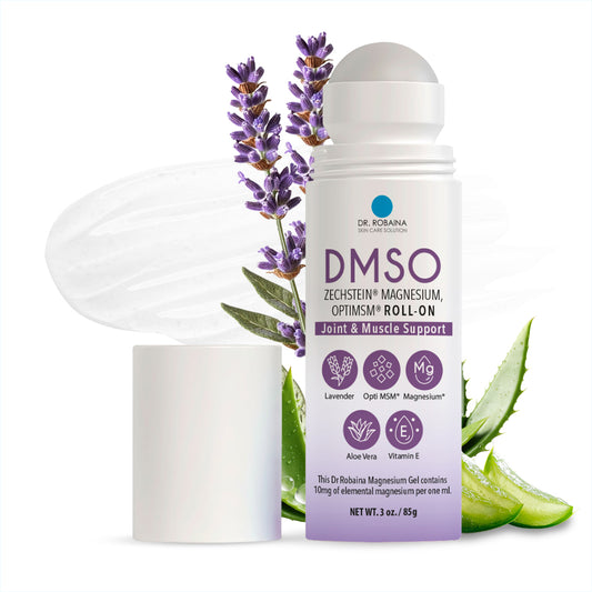 Dr. Robaina DMSO Lavender Roll-On - Ultimate Pain Relief and Skin Nourishment | 99.9% Pure Pharmaceutical Grade with Arnica, Magnesium, Aloe Vera, Vitamin E | Made in The USA