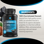 Thumbnail 4 of 8, Dr. Robaina Activated Charcoal Capsules - 1200mg from Coconut Shells - Detox & Gas Relief (90 Count)