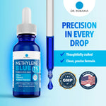 Thumbnail 2 of 8, Dr. Robaina Methylene Blue 1% USP Grade Drops - Pharmaceutical Grade Nootropic for Focus & Clarity (2 fl oz)