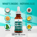 Thumbnail 4 of 8, Dr. Robaina Vitamin D3 + K2 Liquid Drops - 5000 IU with Vegan MK-7 & Organic MCT Oil (2 oz)