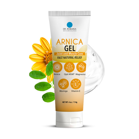 Dr. Robaina Arnica Gel with Natural Ingredients – Soothing Arnica Gel for Bruises, Swelling, Muscle Recovery, Joint Care, and Skin Comfort | 4 oz | Non-Greasy, Fast-Absorbing Formula