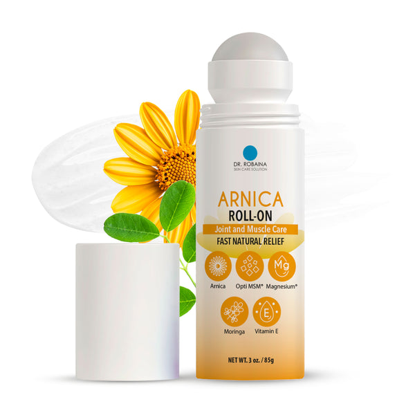 Dr. Robaina Arnica Roll-On - Natural Fast Relief for Bruises & Swelling (3 oz)