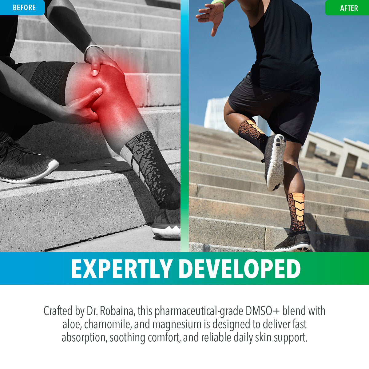 Dr. Robaina DMSO+ Blend with Aloe, Magnesium & Chamomile - Soothing Formula (4oz)