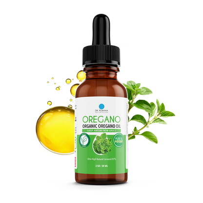 Dr. Robaina 100% Pure Organic Oregano Oil – High Carvacrol 87%, Immune & Digestive Support – Cold-Pressed, Vegan – Subsp. Hirtum from Greece