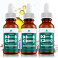 Dr. Robaina Vitamin D3 + K2 Drops – Vegan MCT Oil Liquid Supplement, 5000 IU D3 & 120 mcg MK-7, Sublingual Daily Vitamin D and K