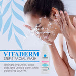 Thumbnail 4 of 5, Dr. Robaina Vitaderm Step 1 Facial Wash - Acne-Prone Skin Cleanser with Pink Grapefruit & Aloe (4 fl oz)