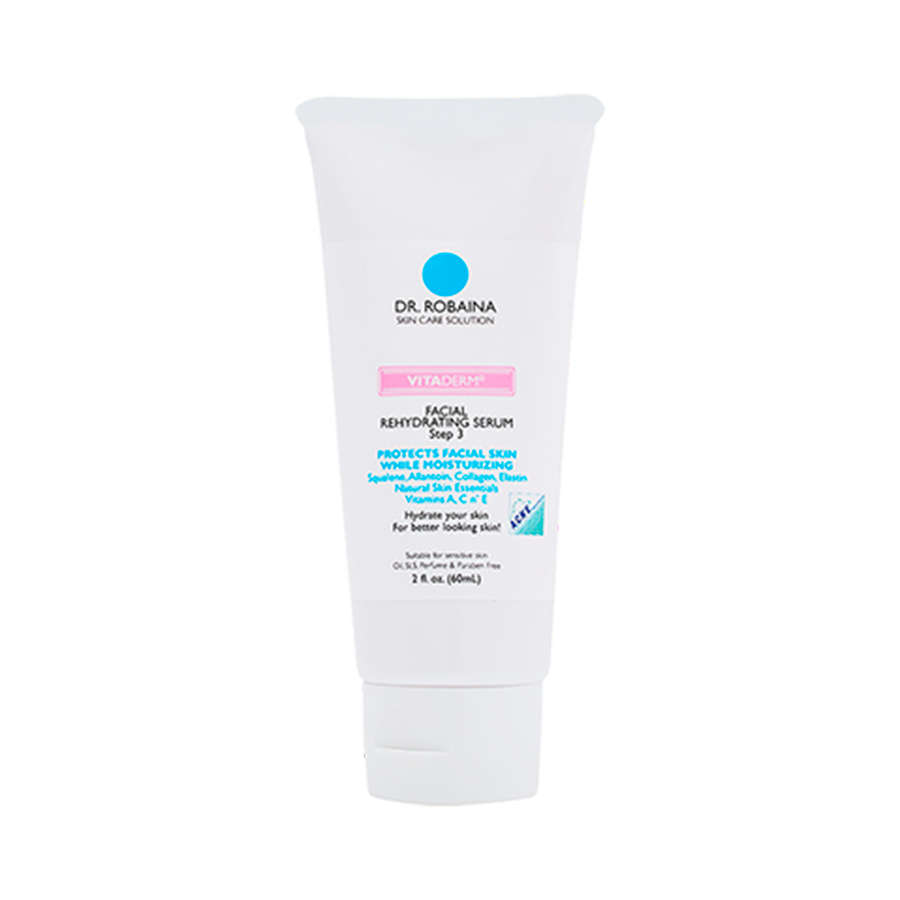 Dr. Robaina Vitaderm Step 3 Rehydration Serum - Intensive Repair with Squalene & Collagen (2 fl oz), Default Title